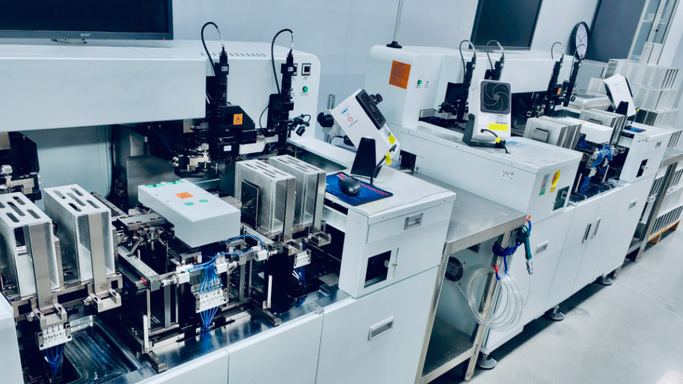 Automated PCB electronics manufacturing production line