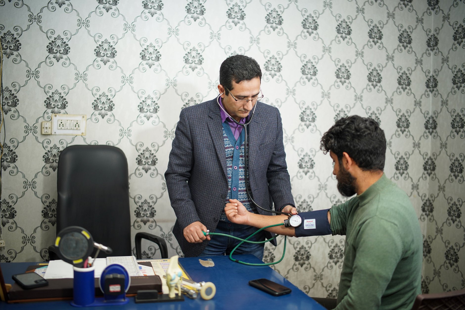 تقييم الأوعية الدموية الطرفية في عيادة مستشفى