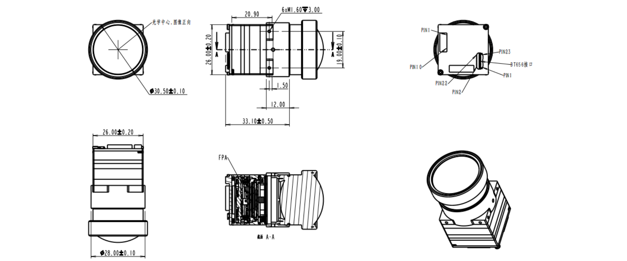 Mechanical Dimensions — SPECTRA L06C