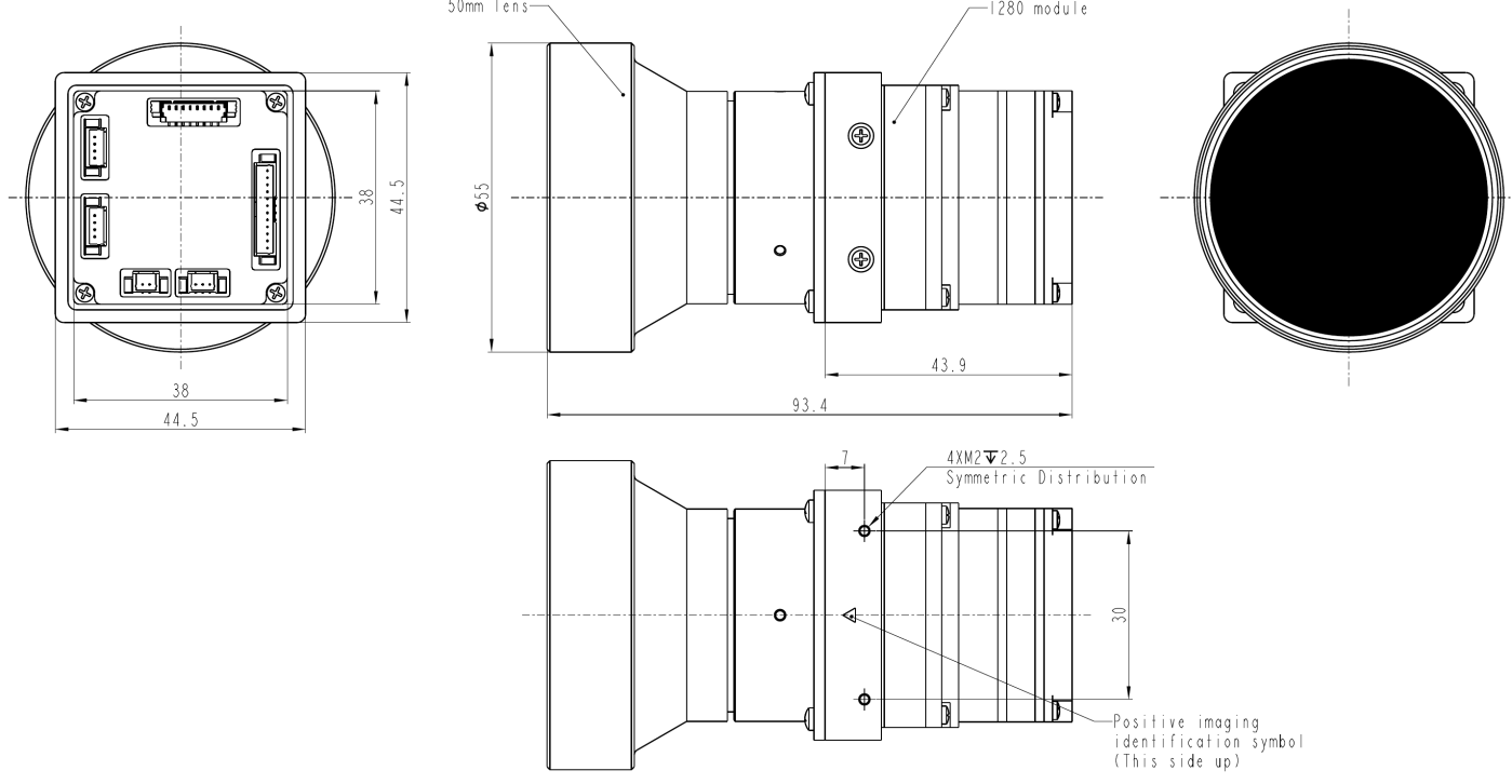 الأبعاد الميكانيكية — SPECTRA L12E